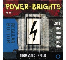 Thomastik PB111 Power-Brights Regular Bottom Комплект струн для электрогитары, 11-46