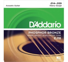 D'Addario EJ18 PHOSPHOR BRONZE Струны для акустической гитары фосфорная бронза, 14-59