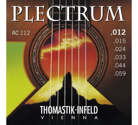 Thomastik AC112 Plectrum Комплект струн для акустической гитары, сталь/бронза, 012-059