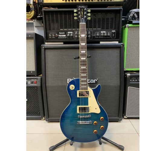 Grass Roots G-LP-50S STB электрогитара Les Paul, цвет See Thru Blue, Корея, выставочный образец