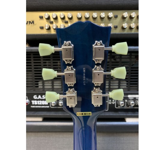 Grass Roots G-LP-50S STB электрогитара Les Paul, цвет See Thru Blue, Корея, выставочный образец