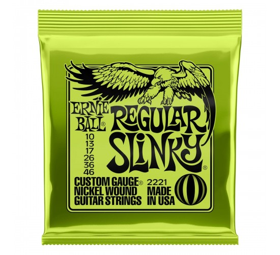 Ernie Ball 2221 струны для эл.гитары Nickel Wound Regular Slinky (10-13-17-26-36-46)