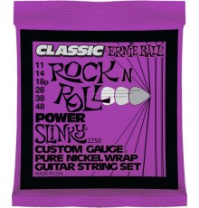 Ernie Ball 2250 струны для эл.гитары Classic Pure Nickel Power Slinky (11-14-18p-28-38-48)