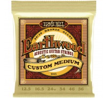 Ernie Ball 2005 струны для акустической гитары Earthwood 80/20 Bronze Custom Medium (12.5-56)