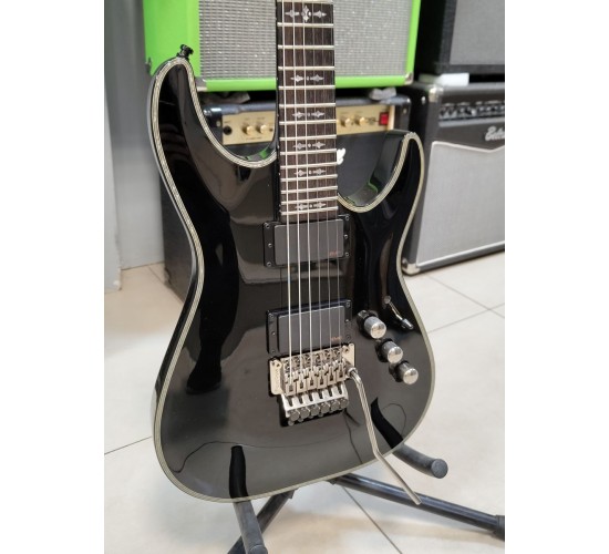 Schecter Hellraiser C-1 FR Diamond Series электрогитара, цвет черный, Корея USED