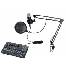 Foix V10XPRO+BM900 Набор для стрима, конференций, игровой, студийный (микрофон, звуковая карта)