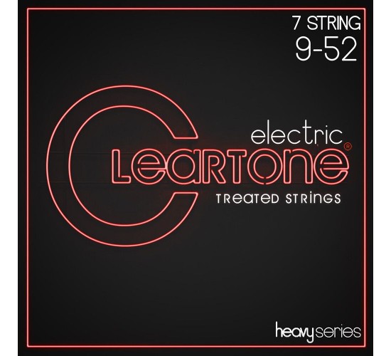 Cleartone 9409-7 Heavy Series Комплект струн для 7-струнной электрогитары, никелированные, 9-52