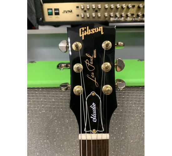 Gibson Les Paul Studio T 2017 Ebony Gold электрогитара, цвет черный, США USED