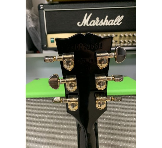 Gibson Les Paul Studio T 2017 Ebony Gold электрогитара, цвет черный, США USED