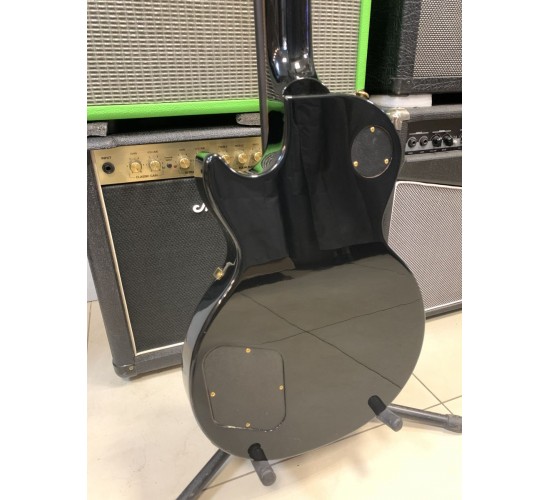Gibson Les Paul Studio T 2017 Ebony Gold электрогитара, цвет черный, США USED