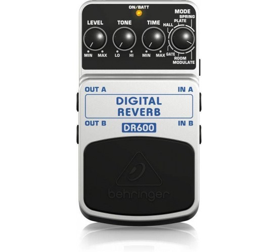 Behringer DR600 Digital Reverb педаль цифр. стереофонических эффектов реверберации
