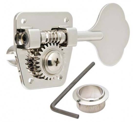 Gotoh GB-2, vintage колки для бас-гитары, 4 в линию, никель