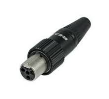 Rean RT3FCT-B Разъем кабельный mini XLR 3, мама