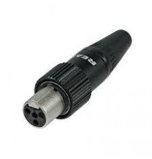Rean RT3FCT-B Разъем кабельный mini XLR 3, мама