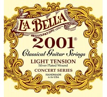 La Bella 2001L Light Комплект струн для классической гитары, слабое натяжение, посеребренные