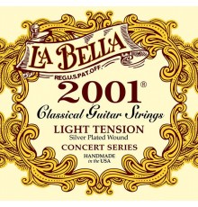 La Bella 2001L Light Комплект струн для классической гитары, слабое натяжение, посеребренные