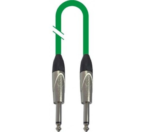 Force FGC-09/3 GR Шнур гитарный Jack1/4"(M)-Jack1/4(M), цвет: зелёный