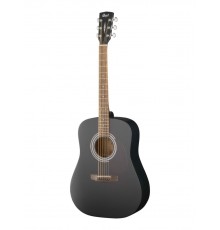 Cort AD810 BKS акустическая гитара, корпус дредноут, цвет черный матовый