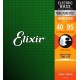 Elixir 14002 NANOWEB Комплект струн для бас-гитары, никелированные, Super Light, 40-95
