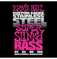 Ernie Ball 2844 струны для бас-гитар Stainless Steel Bass Super Slinky (45-65-80-100)