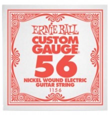 Ernie Ball 1156 струна для электро и акустических гитар. Сталь, калибр .056