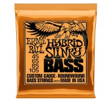 Ernie Ball 2833 струны для бас-гитары Nickel Wound Bass Hybrid Slinky (45-65-85-105)