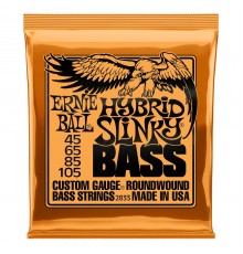Ernie Ball 2833 струны для бас-гитары Nickel Wound Bass Hybrid Slinky (45-65-85-105)