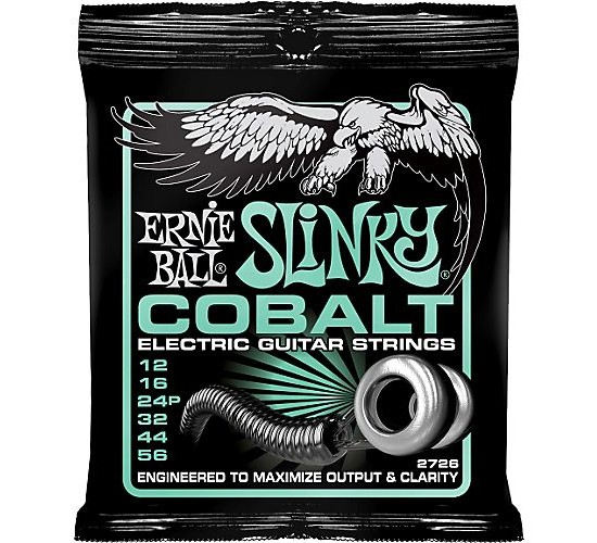 Ernie Ball 2726 струны для эл.гитары Cobalt Electric Not Even Slinky (12-16-24p-32-44-56)
