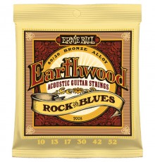 Ernie Ball 2008 струны для акуст.гитары 80/20 Earthwood Rock&Blues (10-13-17-30-42-52)