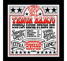 Ernie Ball 2303 струны для 4 стр. тенор банджо Stainless Steel Medium (10-15-24w-30)