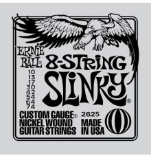 Ernie Ball 2625 струны для 8стр. эл.гитары Nickel Wound Slinky 8 (10-13-17-30-42-54-64-74)