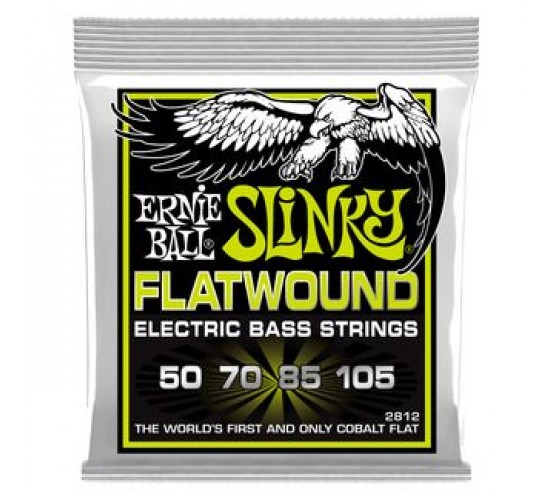 Ernie Ball 2812 струны для бас-гитары Regular Slinky Flatwound Bass (50-70-85-105)