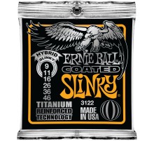 Ernie Ball 3122 струны для эл.гитары Coated Electric Titanium RPS Hybrid Slinky (9-11-16-26-36-46)