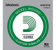 D'Addario NW019 Nickel Wound Отдельная струна для электрогитары, .019