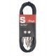 Stagg STC060PCM сдвоенный аудио шнур 2x mono Jack - 2 RCA, длина: 60 см, цвет: черный
