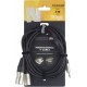 Stagg NYC3/MPS2XMR проф. аудио шнур, мини стерео Jack 1/8"- 2 XLR(m), длина 3 м, черный