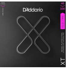D'Addario XTB45100 Комплект струн для бас-гитары, никелированные, 45-100, с покрытием
