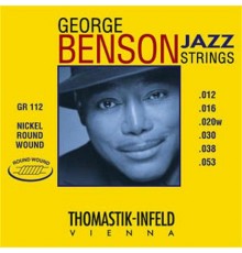 Thomastik GR112 George Benson Jazz Комплект струн для акустической гитары, круглая оплетка, 12-53