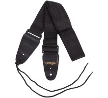 Stagg BJA007BK-XL нейлоновый гитарный ремень, черный