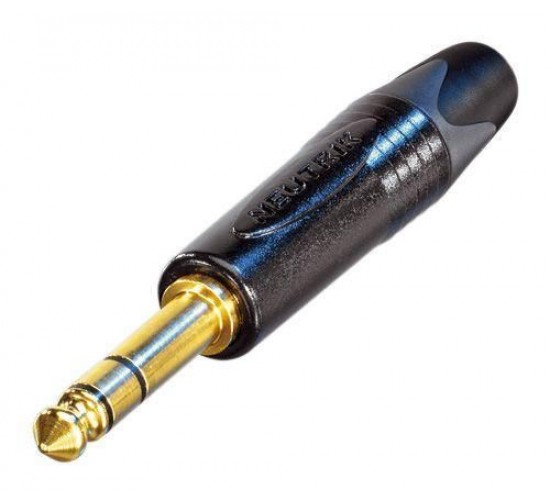 Neutrik NP3X-B Разъем Jack 1/4" кабельный, стерео (балансный), черный, золоченые контакты