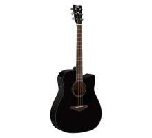 Yamaha FGX800C BL электроакустическая гитара с вырезом, цвет черный