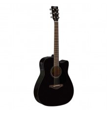 Yamaha FGX800C BL электроакустическая гитара с вырезом, цвет черный