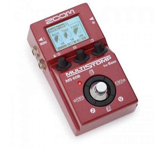 Zoom MS-60B мульти педаль эффектов для бас-гитары/Без БП