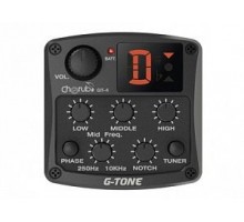 Cherub GT-4 Гитарный эквалайзер цифровой 3-х полосный с тюнером и контролем средних частот