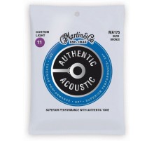 Martin MA175 струны для акустической гитары 11-52, бронза 80/20