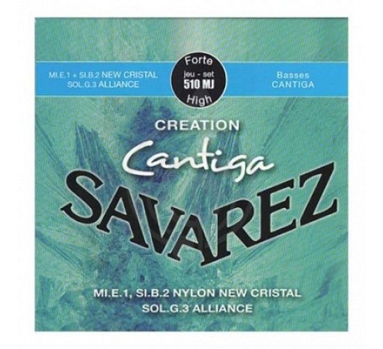 Savarez 510MJ Creation Cantiga Комплект струн для классической гитары, сильное натяжение, посеребр.