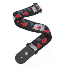 Planet Waves 50D01 Тканный ремень для гитары, рисунок «Hold 'em»