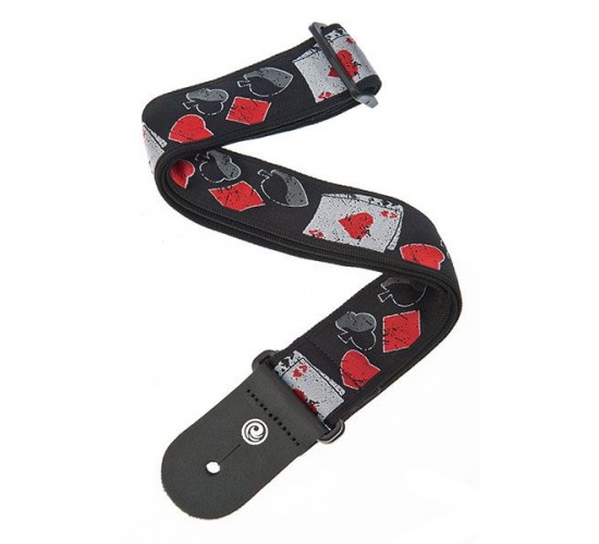 Planet Waves 50D01 Тканный ремень для гитары, рисунок «Hold 'em»