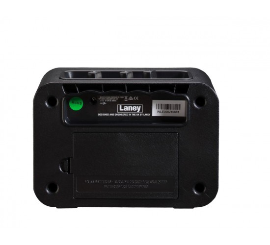 Laney MINI-IRON мини комбоусилитель 3 Вт, 3" динамик, 2 канала, вход для смартфона, габариты 173х100х120 мм, вес 1 кг, батарейное питание 6хАА