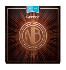 D'Addario NB1253 Nickel Bronze Комплект струн для акустической гитары, Light, 12-53